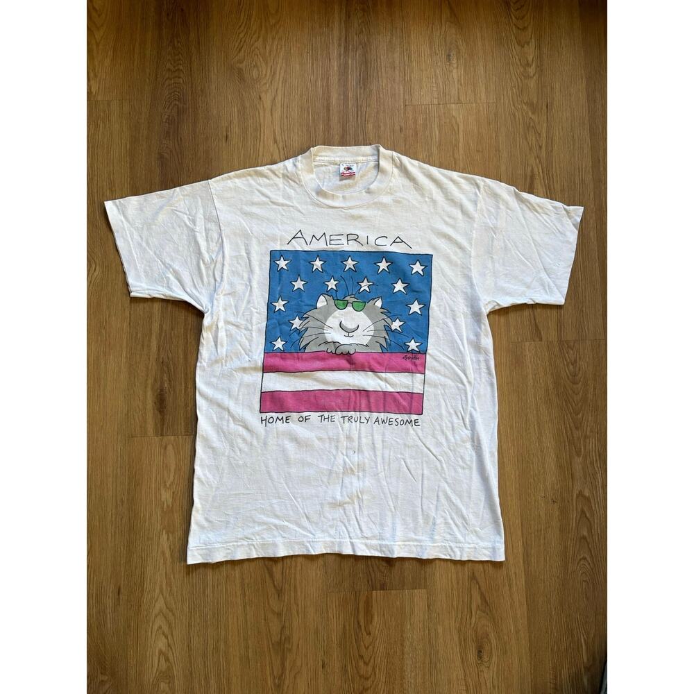 Rare Vintage 1980s T-shirt Artwork By Famous American Sandra Boynton Size XL